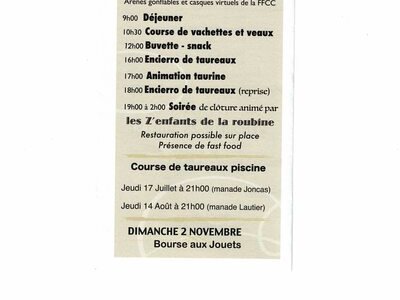 Fête du club taurin "Lou Biou Gravesounen"