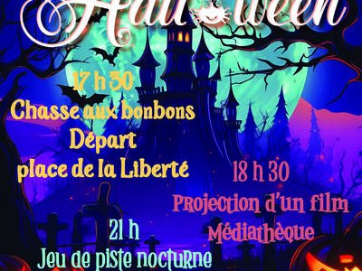 Chasse au bonbons et jeu de piste nocturne d'Halloween
