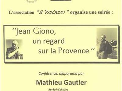 Conférence "Jean Giono, un regard sur la Provence"