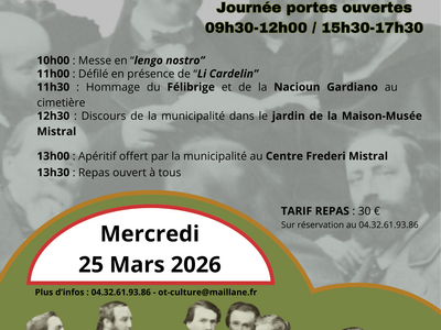 112 ème Commémoration  de la mort de Frédéric Mistral