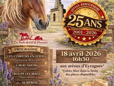 Spectacle des 25 ans des Traits du Val de Provence