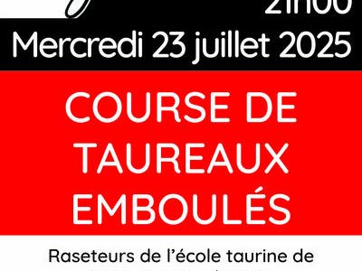 Course de taureaux emboulés