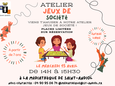 Atelier jeux de société