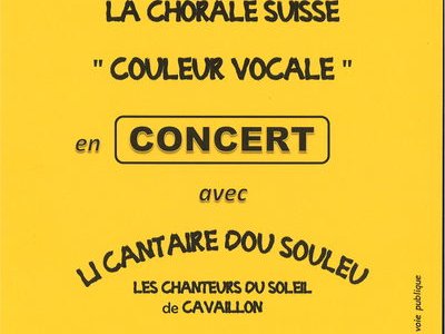 Concert de la chorale "Couleur Vocale"