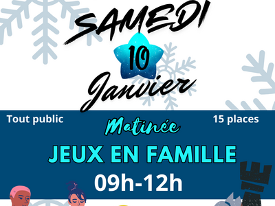 Matinée jeux de société en famille Janvier