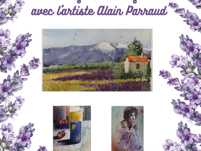 Démonstration des techniques d'aquarelle avec l'artiste Alain Parraud