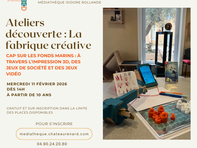 Atelier découverte : La fabrique créative