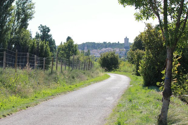 Vue du village de Barbentane